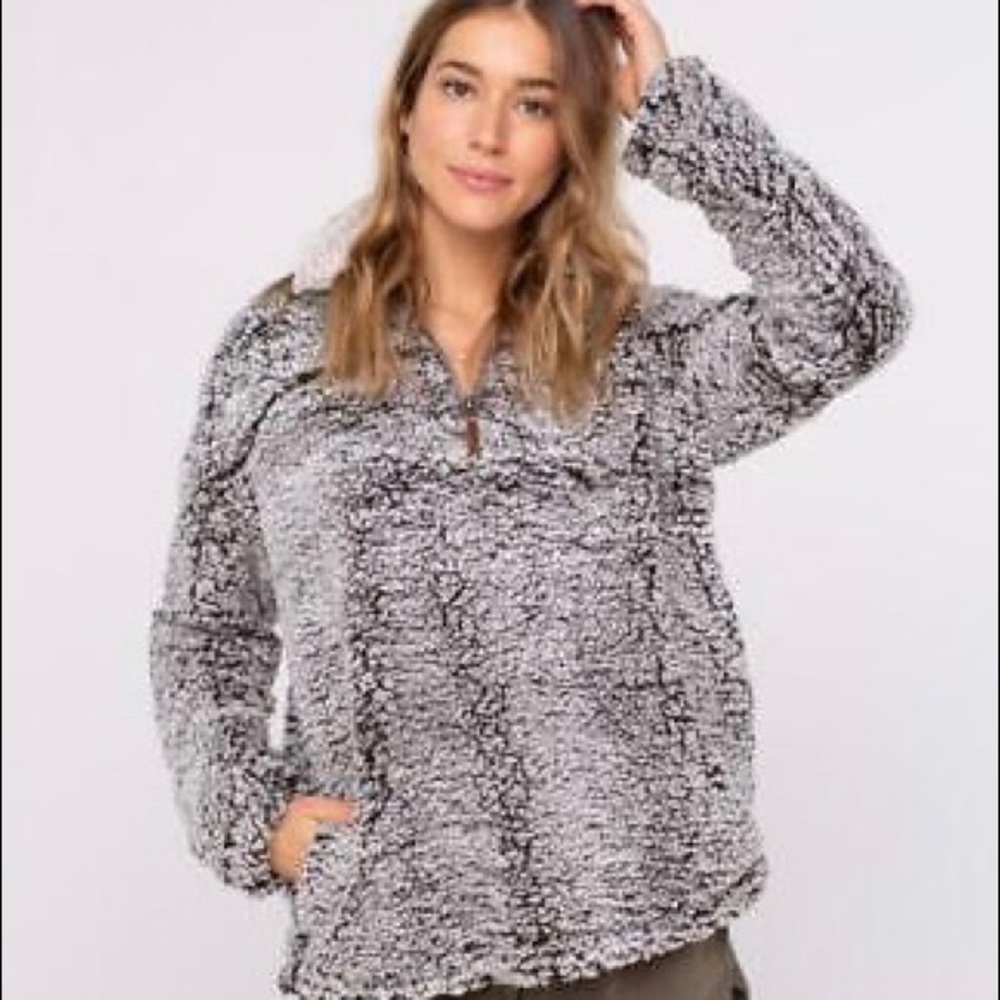 Thread & supply fleece jacket 1/4 zip pullover - Picture 1 of 8